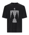 Fear Of God Patterned Crew Neck T-shirt In Black