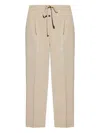 Fear Of God Pleat-detailed Drawstring Trousers In Neutral