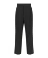 Fear Of God Herringbone Patterned Wool Pants With Relaxed Fit In Black