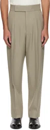 Fear Of God Taupe Single Pleat Eternal Trousers In Nude