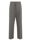 Fear Of God Straight Leg Pants Drawstring Waist In Gray