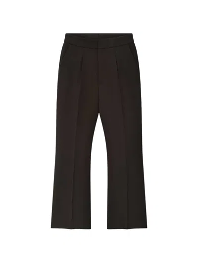 Fear Of God Pleated Flared Trousers In Brown