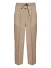 Fear Of God Pleated-front Drawstring Trousers In Neutral
