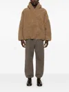 Fear Of God Tan Polar Fleece Hoodie In Brown
