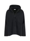 Fear Of God Merino Polo Hoodie Knitwear Black In Black  