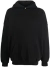 Fear Of God Pouch-pocket Cotton Hoodie In 001 Nero