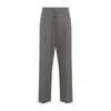 Fear Of God Premium Lyocell-cotton Blend Trousers With Adjustable Waistband In Gray