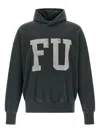 Fear Of God Qualified Printed Cotton-jersey Hoodie In Green