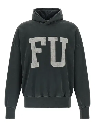 FEAR OF GOD PRINT LONG-SLEEVED HOODIE