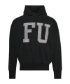 Fear Of God Qualified Printed Cotton-jersey Hoodie In Black