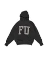 Fear Of God Black Vintage-effect Fu Hoodie In Black
