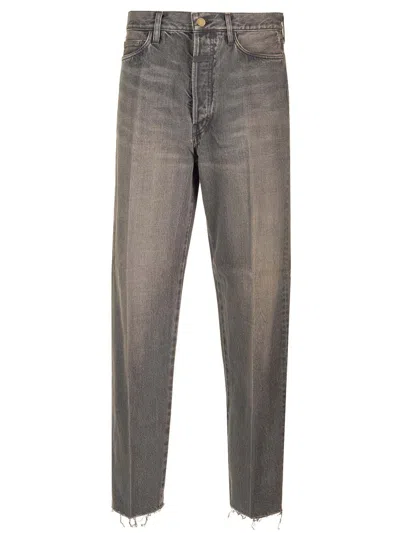 Fear Of God Relaxed 5 Pocket Denim Medium Indigo In Black