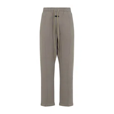 Fear Of God Premium Lyocell-cotton Blend Trousers With Adjustable Waistband In Gray