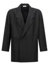 Fear Of God Casual Blazer With Striped Pattern And Button Cuffs In Black