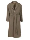 Fear Of God Relaxed Coat Coats Grey In Brown