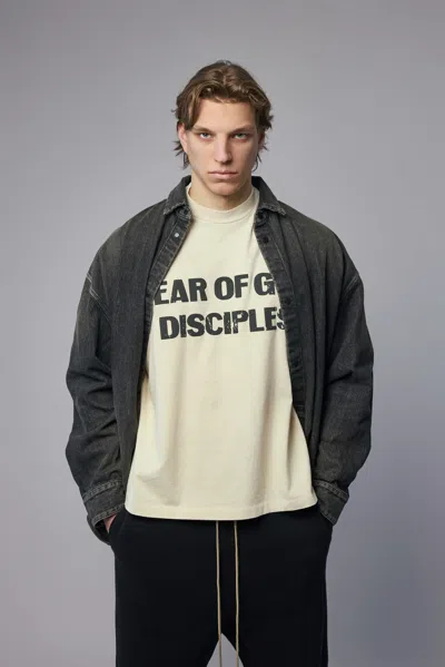 Fear Of God Relaxed 'disciple' Tee In Nude