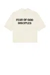 Fear Of God Mens Oat Disciple Relaxed-fit Cotton-jersey T-shirt Xs In White