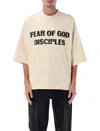 Fear Of God Casual Graphic Oversized T-shirt In Neutral