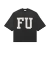 Fear Of God Mens Black Fu Educate Relaxed-fit Cotton-jersey T-shirt In Black