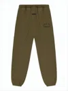 Fear Of God Relaxed-fit Brown Jogger Pants With Elastic Waistband In Green