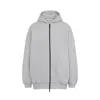 Fear Of God Relaxed Fit Grey Sweatshirt With Zip-up Front In Gray
