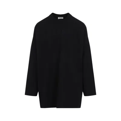 FEAR OF GOD FEAR OF GOD RELAXED FIT HIGH NECK BLACK T-SHIRT