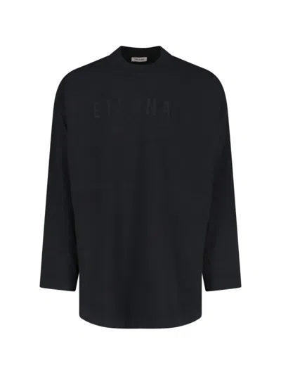 Fear Of God Relaxed Fit Long-sleeved Top In Black