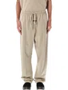 Fear Of God Vintage Core Fleece Sweatpants With Elastic Cuffs And In-seam Pockets In Neutral