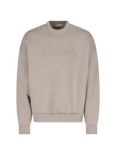 FEAR OF GOD RELAXED FIT SWEATSHIRT WITH EMBOSSED DETAIL