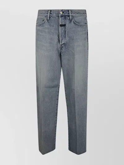 Fear Of God Relaxed Five Pocket Trousers In Gray