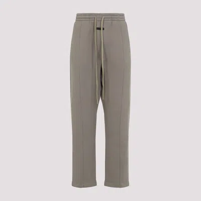 Fear Of God Premium Lyocell-cotton Blend Trousers With Adjustable Waistband In Gray