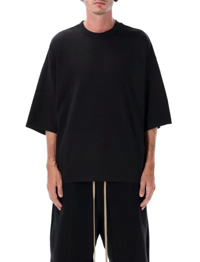 Fear Of God Oversized Relaxed-fit T-shirt With Ribbed Crew Neck In Black