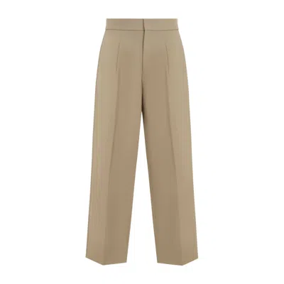 Fear Of God Relaxed Wool-blend Trousers For Men In Brown