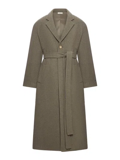 Fear Of God Relaxed Wool Coat In Green