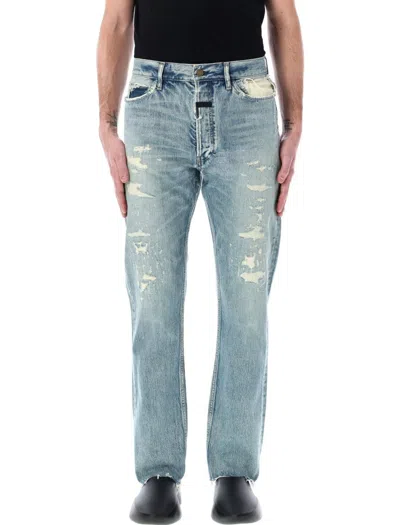 Fear Of God 5 Pocket Straight Leg In Blue