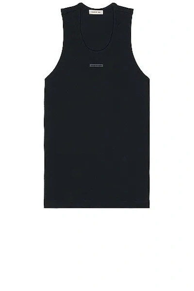 Fear Of God Ribbed Tank In Black