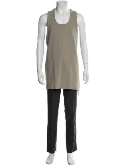 Pre-owned Fear Of God Ribbed Tank Top Scoop Neck T-shirt In Neutral