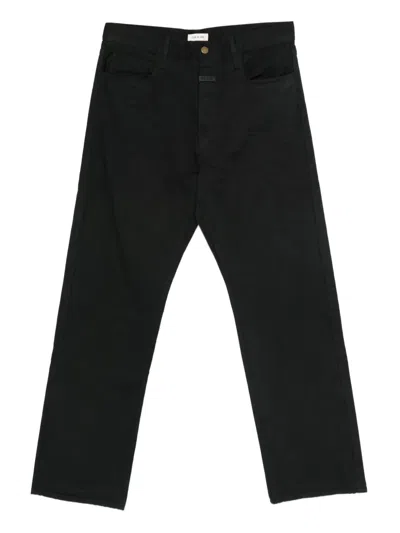 Fear Of God Rinsed-effect Jeans In Black