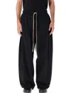 Fear Of God Cotton Sweatpants With Elasticated Hem And Ribbed Cuffs In Black