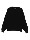 Fear Of God Round-neck Wool Sweater In Black