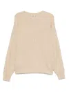 Fear Of God Round-neck Wool Sweater In Neutral