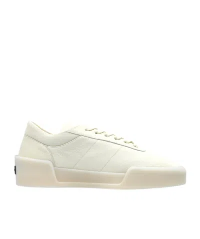 Fear Of God Round Toe Low Top Casual Shoes In White