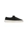 Fear Of God Round Toe Suede Low-top Sneakers With Logo Detail In Black