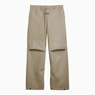 Fear Of God Rubberized Wide-leg Trousers Dune Men In Beige