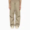 Fear Of God Wide-leg Drawstring Pants In Beige