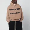 Fear Of God Sand-colored Revolution! Hoodie In Brown