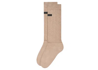 Pre-owned Fear Of God Seventh Collection Socks In Camel