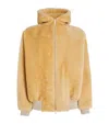 FEAR OF GOD SHEARLING HOODED BOMBER