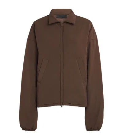 Fear Of God Shell Bomber Jacket In Brown