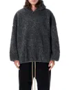 Fear Of God Gray Polar Fleece Hoodie In Paris Sky